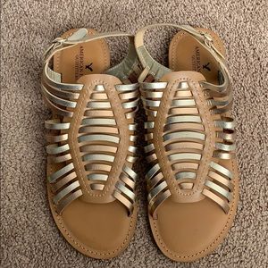 American Eagle Gold Sandals